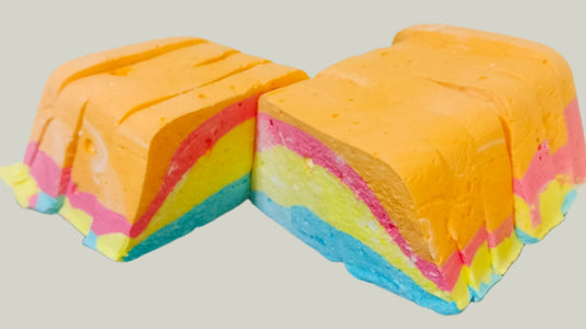 Rainbow Marshmallow Cakes